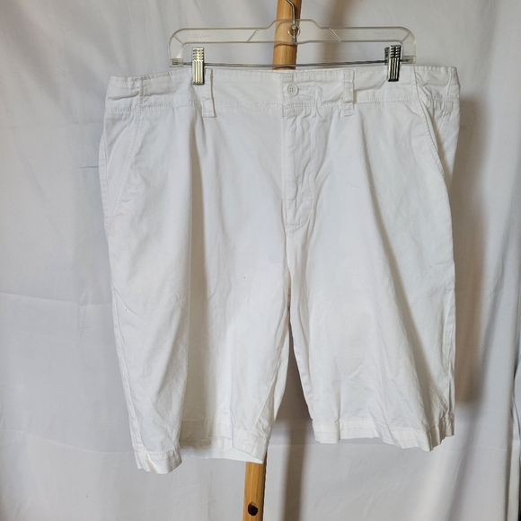 White Mens Jean Shorts Pockets Zipper Size 40 - Picture 1 of 6